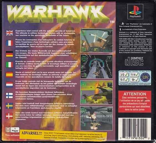 Warhawk - PS1 (B Grade) (Genbrug)